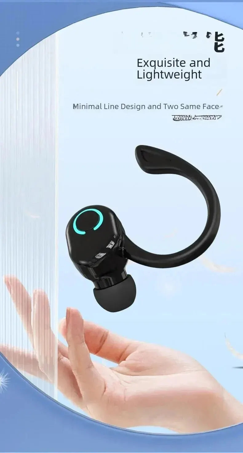 TWS Bluetooth 5.2 Ear Hook Wireless Earphone True Headphones Mini Handsfree Waterproof Sport Music Headset Single Right Earbuds