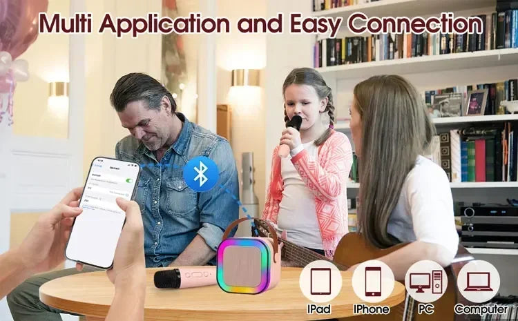 Professional Wireless Microphones Bluetooth Speaker for Gaming KTV Koraoke Live iPhone Samsung Laptop Noise Reduction Microphone