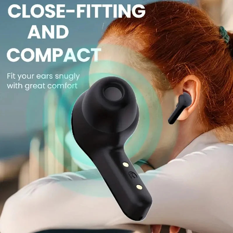 Air31 Wireless headphones with LED power display function, 200mAh small-sized crystal-type earphones with built-in microphone
