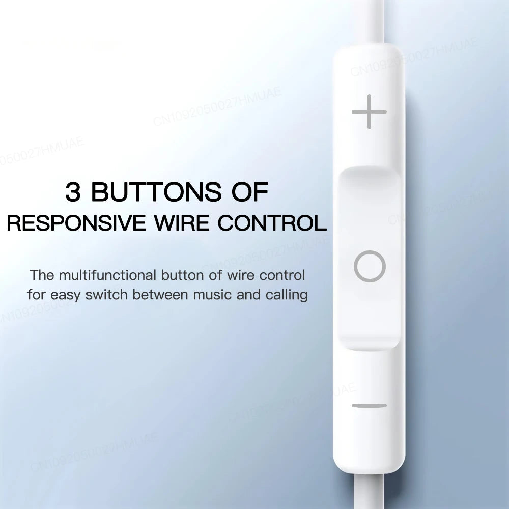 Original Type C Wired Headphone For Xiaomi Mi 14 13 12 Pro Ultra Lite In-Ear Earbuds Redmi Huawei Samsung 3.5MM Earphone Headset