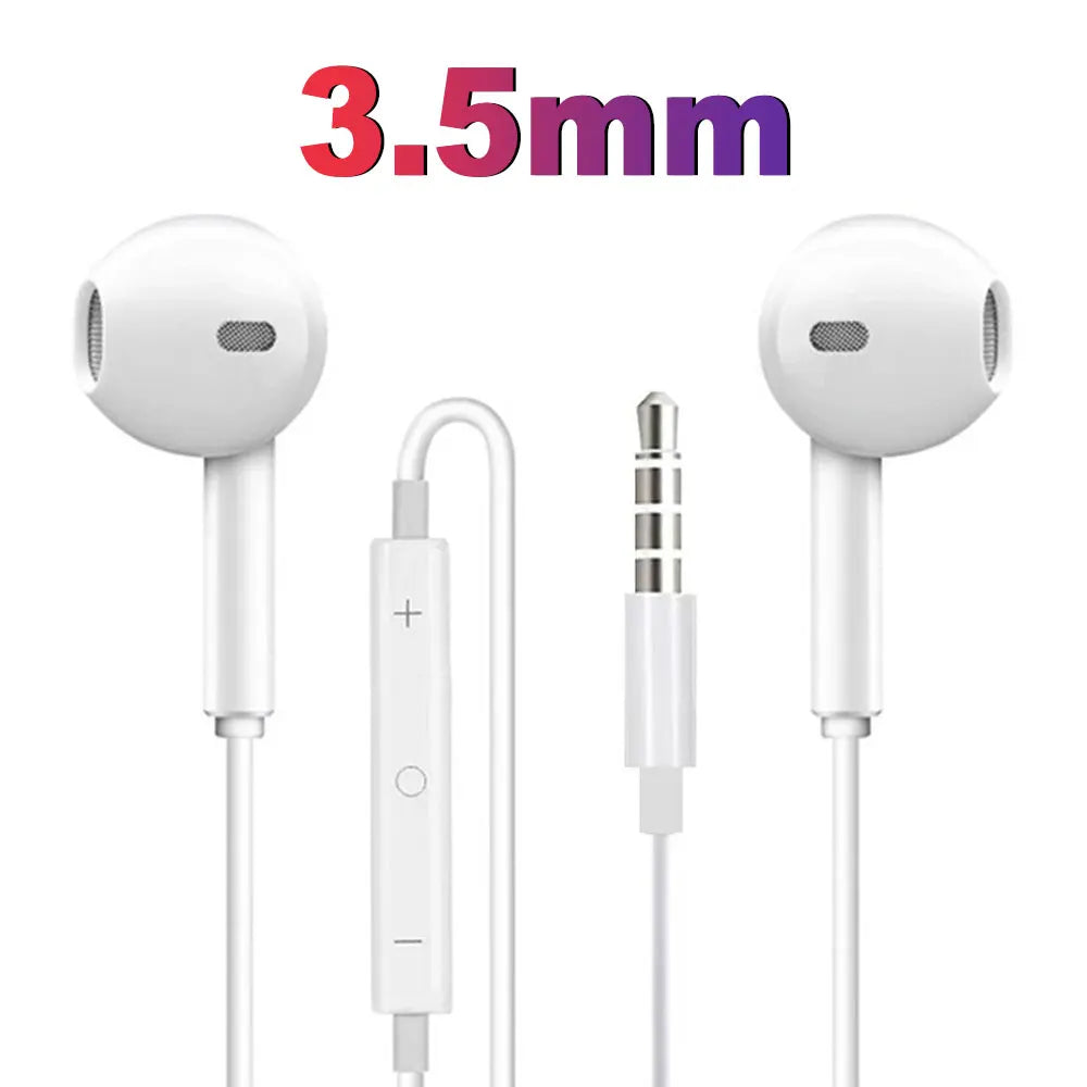 Original Type C Wired Headphone For Xiaomi Mi 14 13 12 Pro Ultra Lite In-Ear Earbuds Redmi Huawei Samsung 3.5MM Earphone Headset