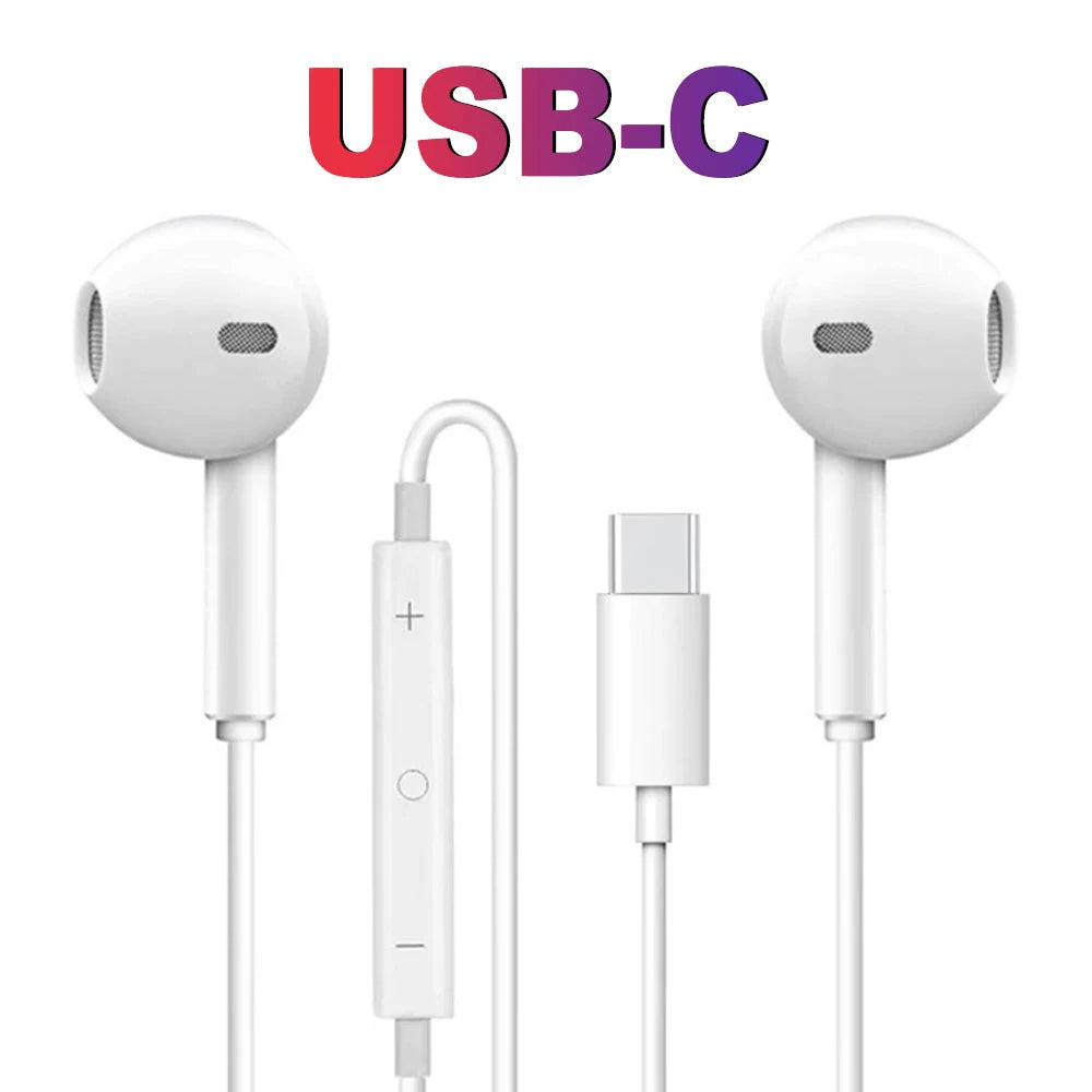 Original Type C Wired Headphone For Xiaomi Mi 14 13 12 Pro Ultra Lite In-Ear Earbuds Redmi Huawei Samsung 3.5MM Earphone Headset