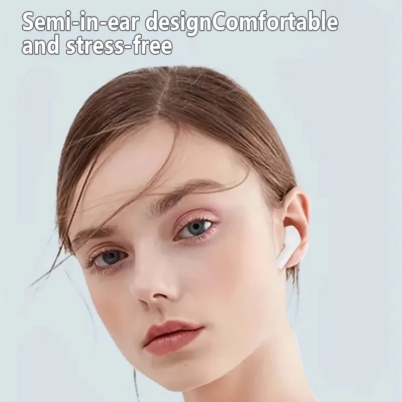 Air31 Wireless headphones with LED power display function, 200mAh small-sized crystal-type earphones with built-in microphone