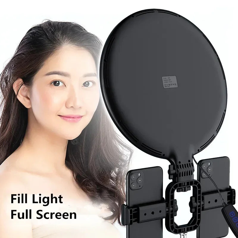 Painel de Luz LED SZKOSTON para Vídeos e Lives – Tripé Ajustável e Temperatura Bicolor